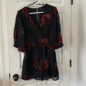 Flattering dressy shorts romper